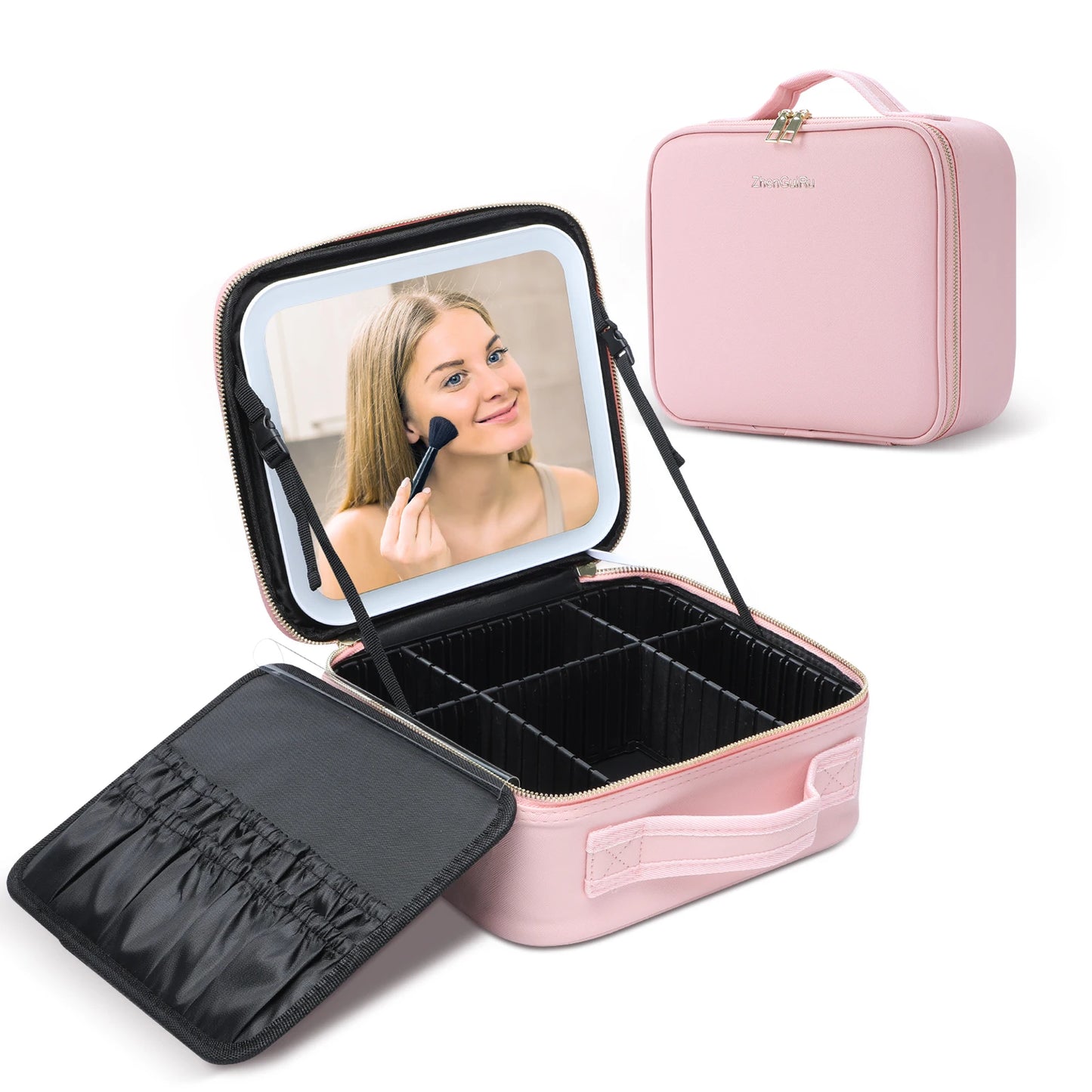 VITOTI™ Makeup  Case with LED Mirror